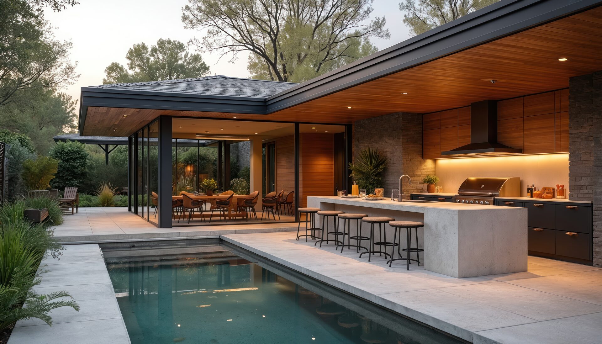 Luxury outdoor construction by Premier Outdoors