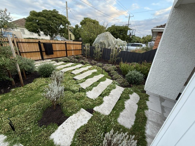 Stepping Stone Garden, outdoor construction project by Premier Outdoors, Melbourne eastern suburbs